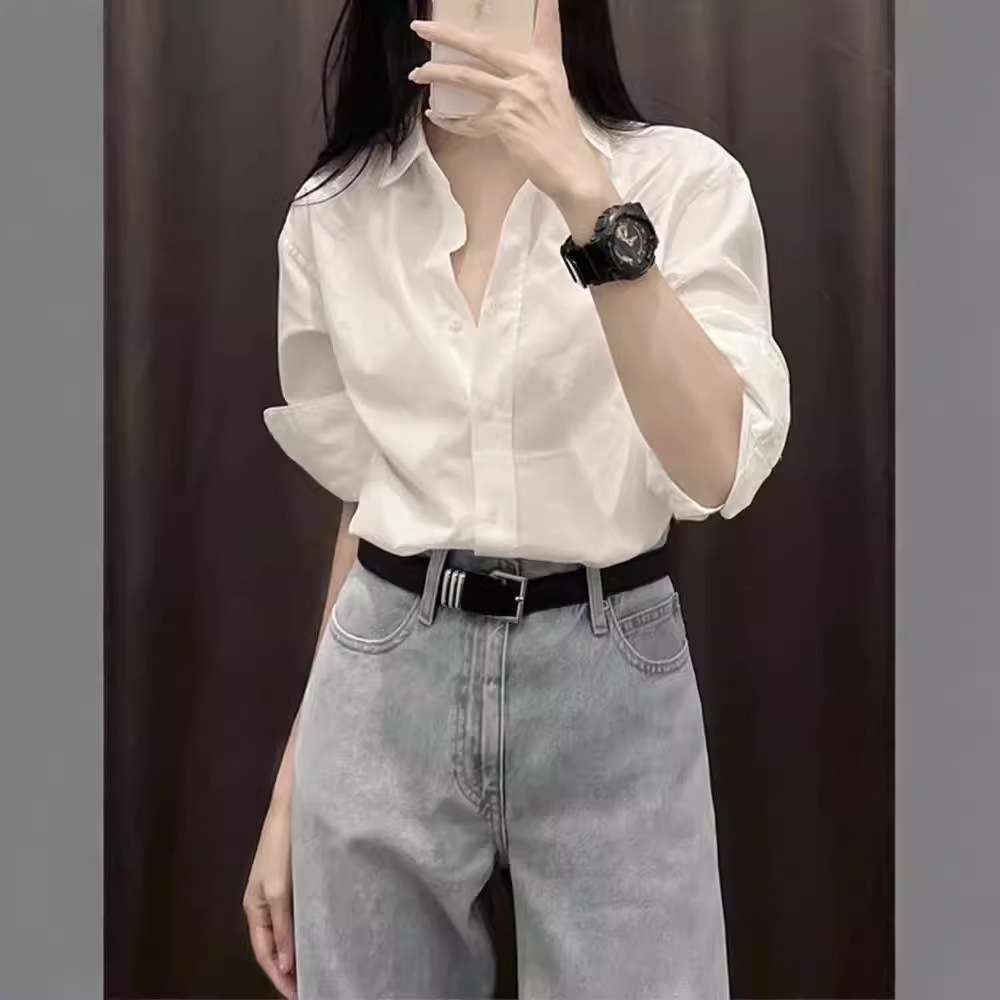 白シャツ　クラシックドレスシャツ