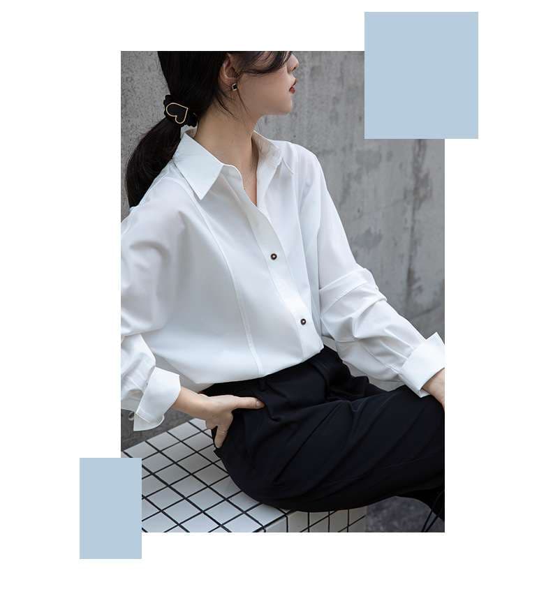 白シャツ　プレミアムビジネスシャツ