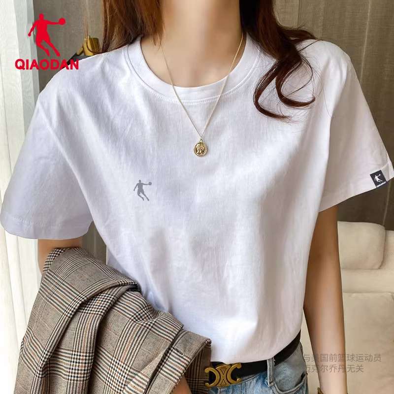 白シャツ　スポーツシルエット無地Tシャツ