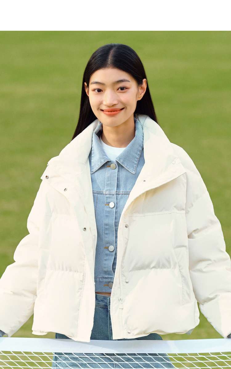 白シャツ　【冬】ふんわりエアリー中綿ジャケット
