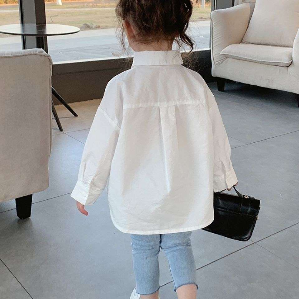 白シャツ　ふわっと可愛い子供シャツ≪女の子用≫