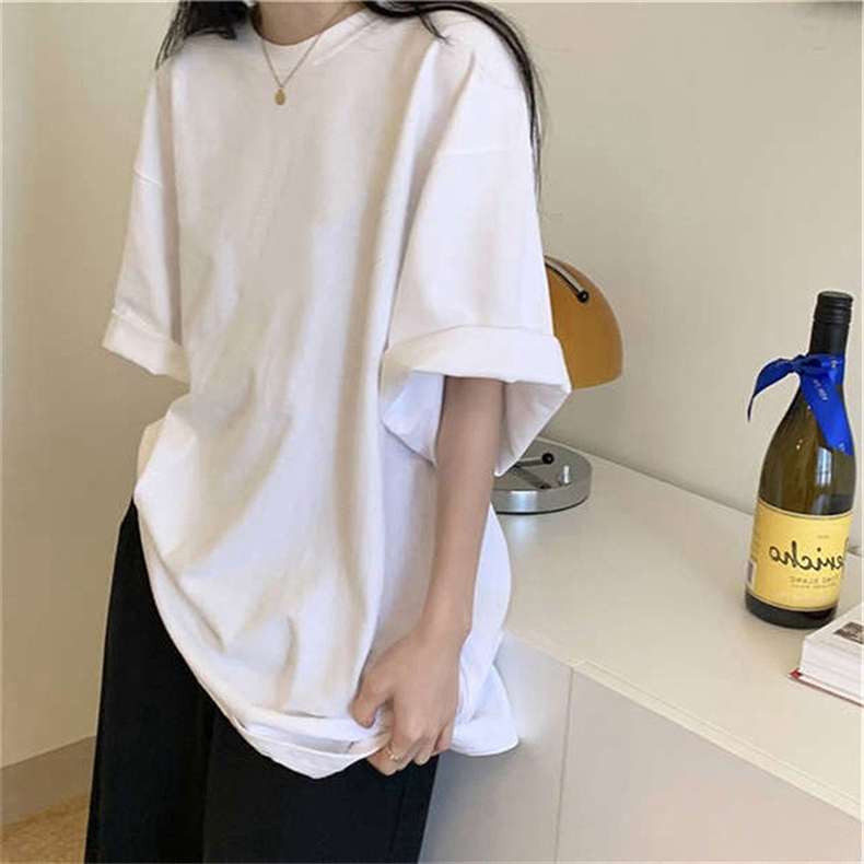白シャツ　リラックスオーバーサイズTシャツ