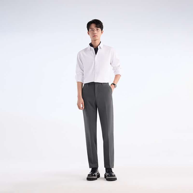 白シャツ　クリーンカットドレスシャツ