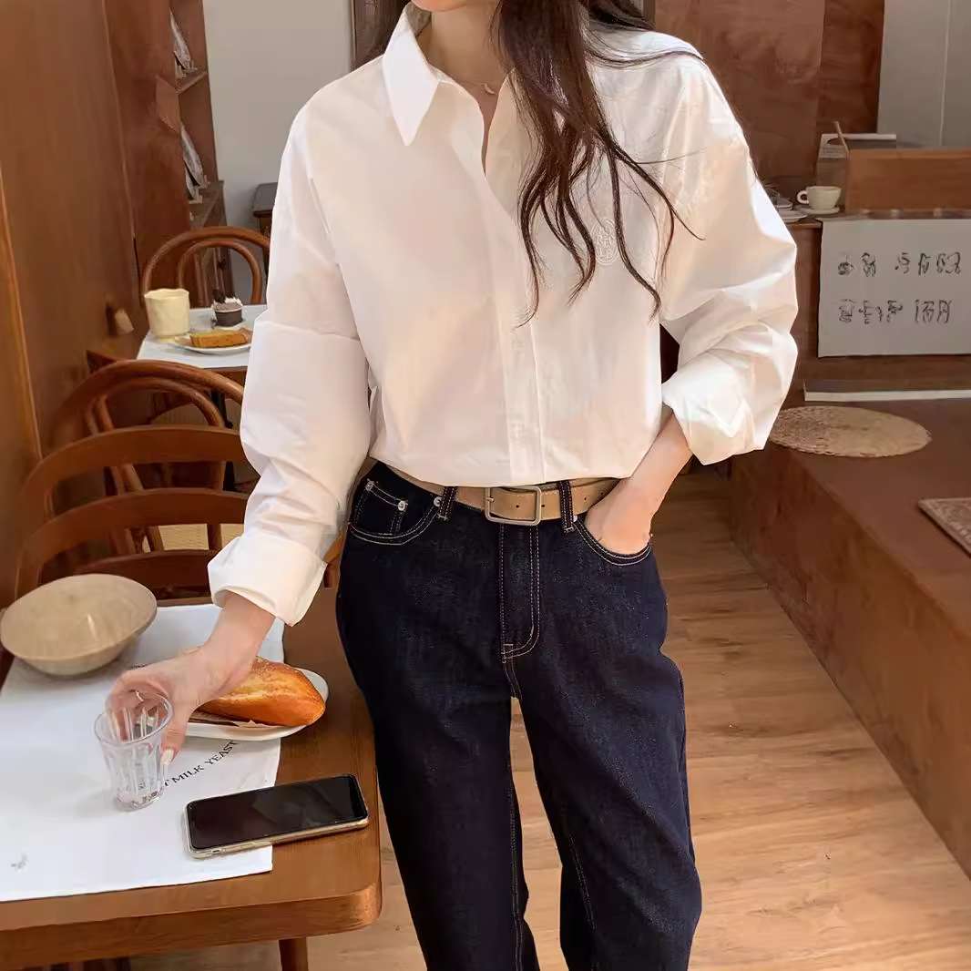 白シャツ　スタンダードオーバーサイズシャツ