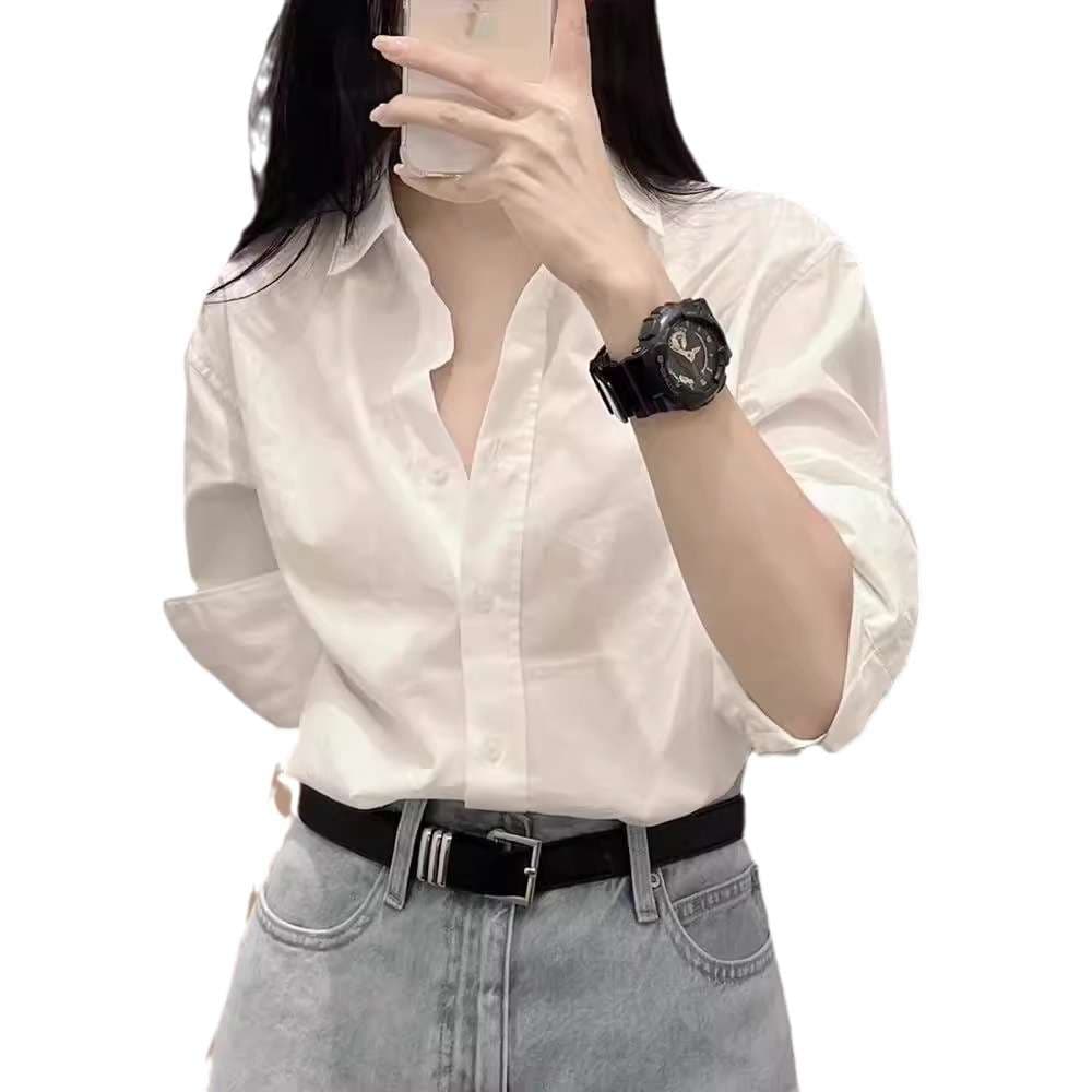 白シャツ　クラシックドレスシャツ