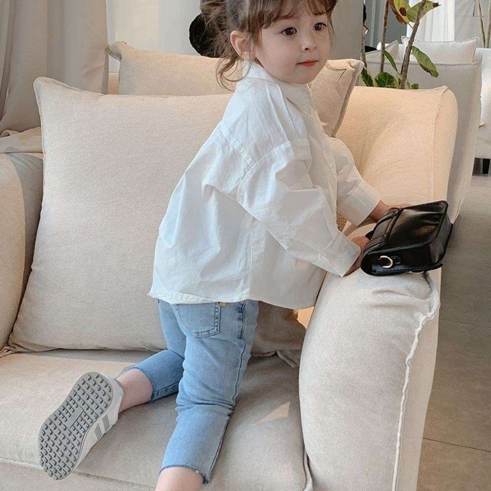 白シャツ　ふわっと可愛い子供シャツ≪女の子用≫