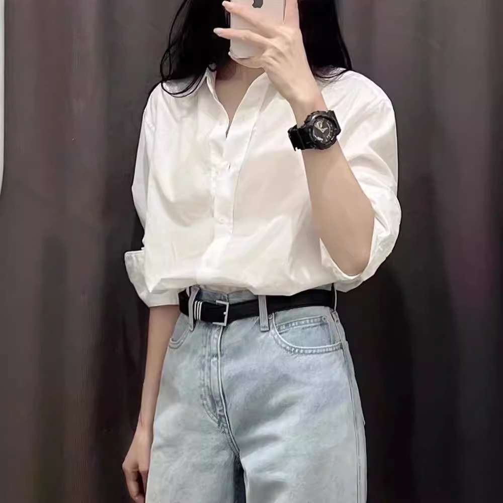 白シャツ　クラシックドレスシャツ