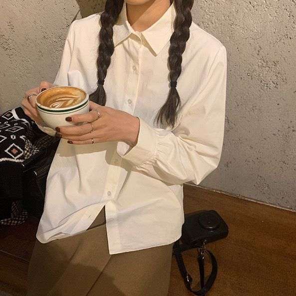 白シャツ　ヴィンテージオーバーサイズシャツ