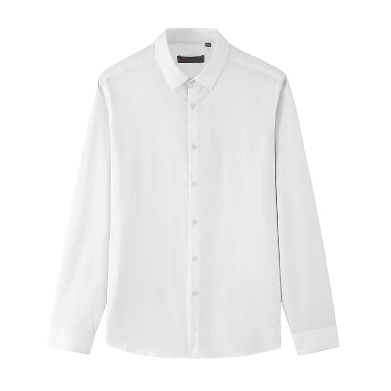 白シャツ　シャープシルエットドレスシャツ