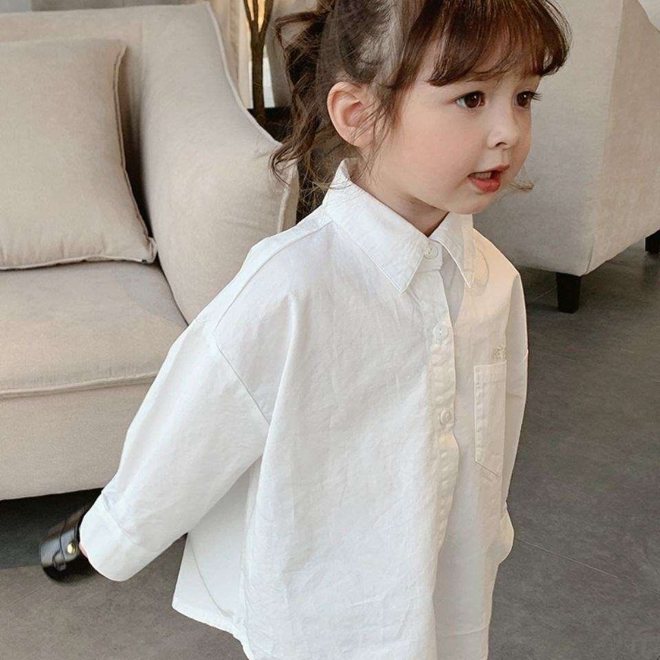 白シャツ　ふわっと可愛い子供シャツ≪女の子用≫