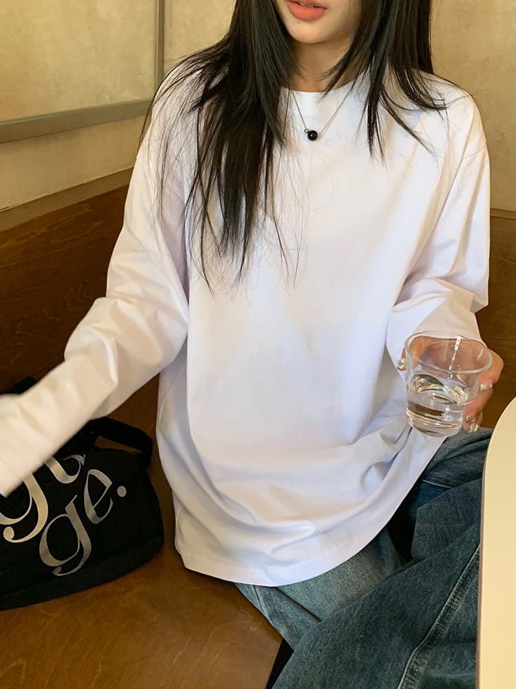 白シャツ　【春秋】リラックスブリーズシャツ