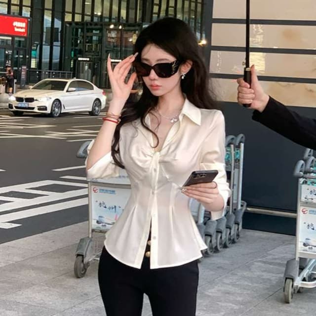 白シャツ シルエットフォーマルシャツ