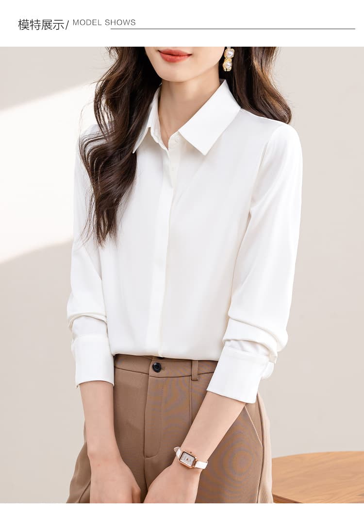 白シャツ リファインドシルエットシャツ