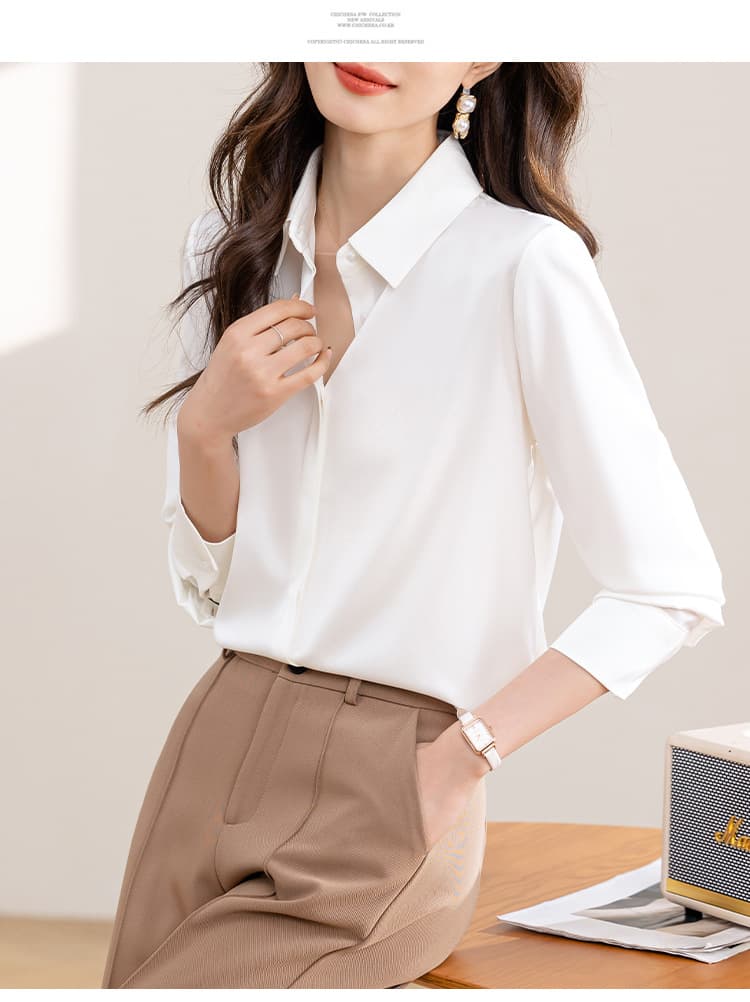 白シャツ リファインドシルエットシャツ
