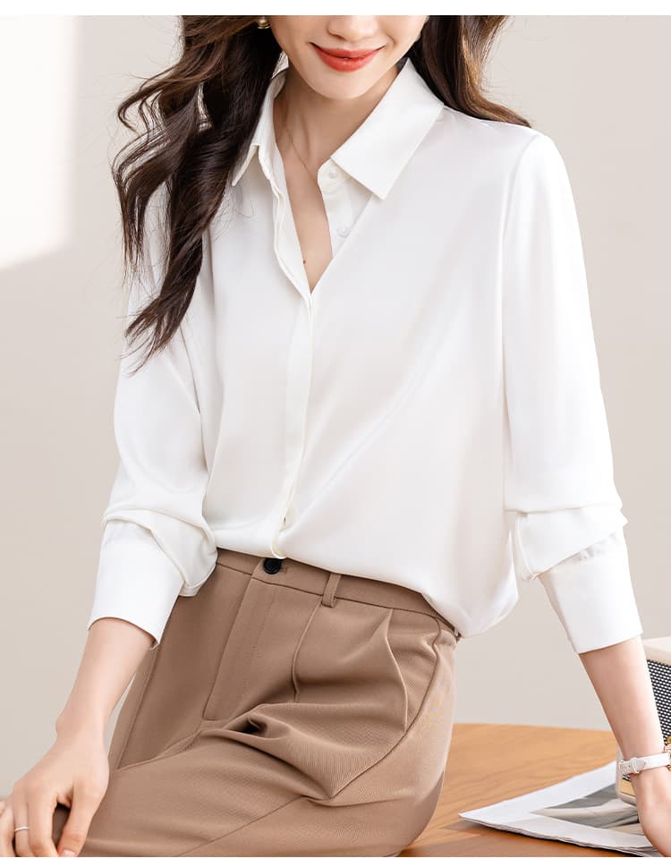 白シャツ リファインドシルエットシャツ