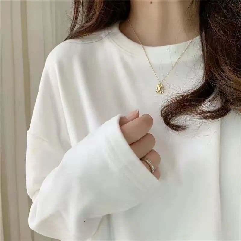 白シャツ 【秋冬】やわらかリラックススウェット