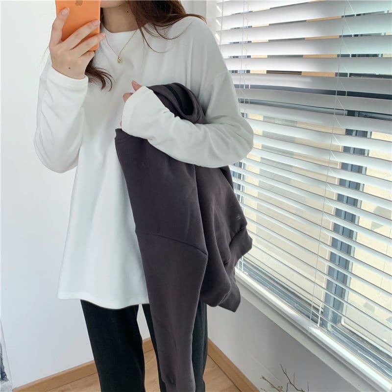 白シャツ 【秋冬】やわらかリラックススウェット